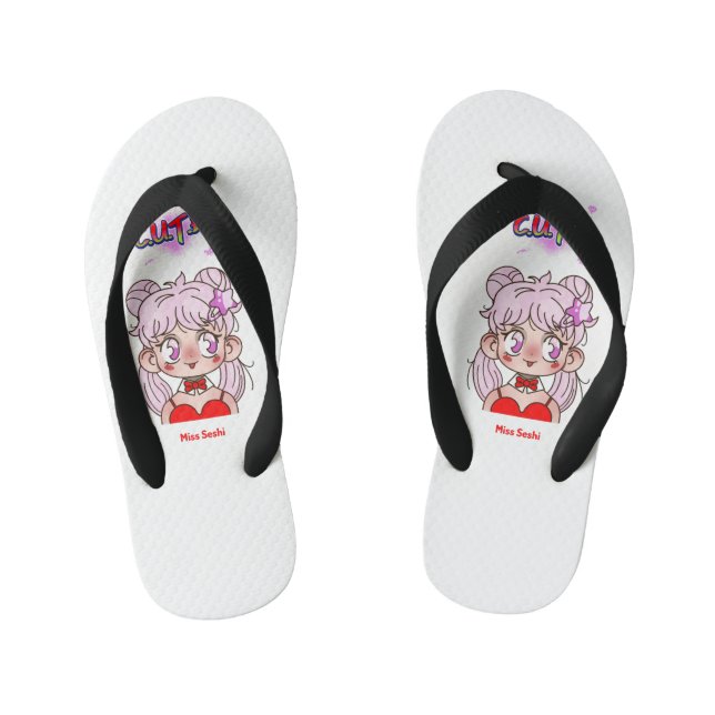 C.U.T.E.  Japanese Anime Kid's Jandals (Footbed)