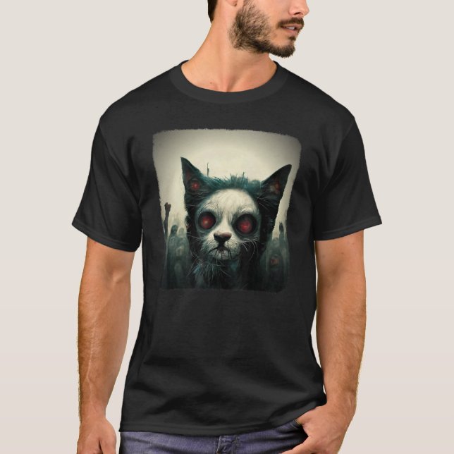 C:\Users\Administrator\Downloads\CAT 4\Zombie Cat  T-Shirt (Front)