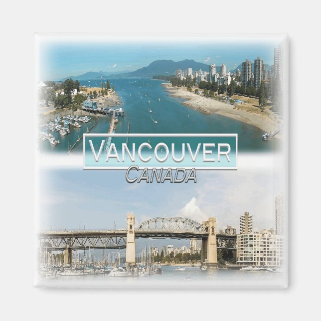 CA0030 America, Canada, Vancouver, Fridge  Magnet (Front)