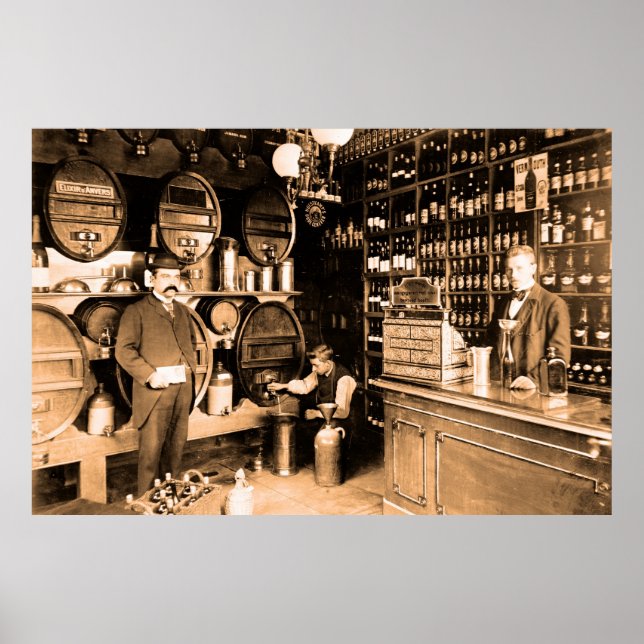 ca 1895 Stephan Liesting liquor store Holland Poster (Front)