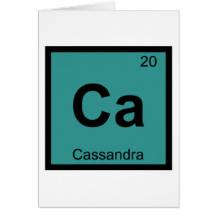 Ca - Cassandra Greek Chemistry Periodic Table