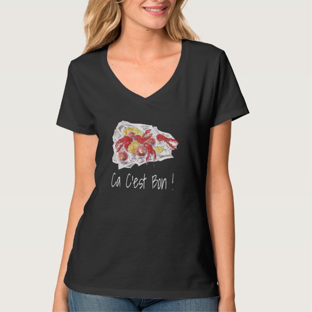 CA C'EST BON! Funny Cajun Crawfish T-Shirt (Front)