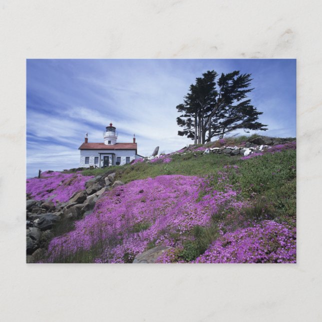 CA, Crescent City, Battery Point lighthouse with Postcard (Front)