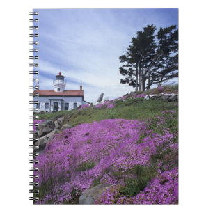 CA, Crescent City, Battery Point lighthouse with Spiral Notebook