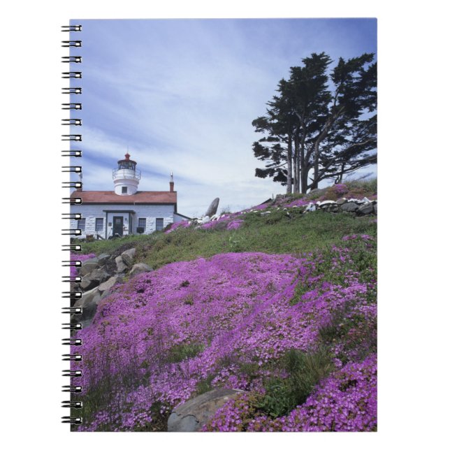CA, Crescent City, Battery Point lighthouse with Spiral Notebook (Front)