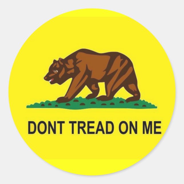 CA DTOM CLASSIC ROUND STICKER (Front)