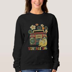 Ca for Girls  Vintage Wildflower Soul Flowers Sweatshirt