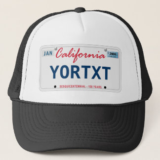 CA License Hat
