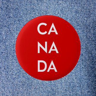 Ca Na Da Canada Dark Monotone 6 Cm Round Badge