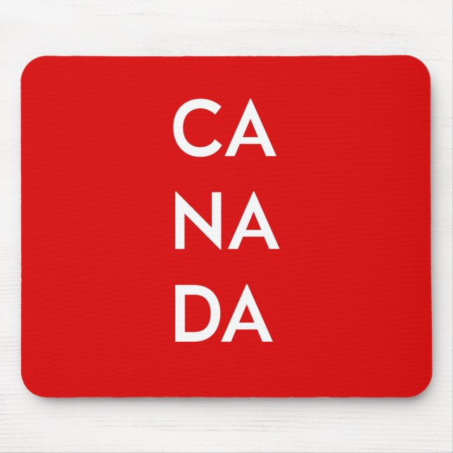 Ca Na Da Canada Dark Monotone Mouse Pad (Front)
