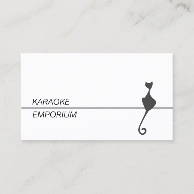 CAat for entertainment Business Card (Front)