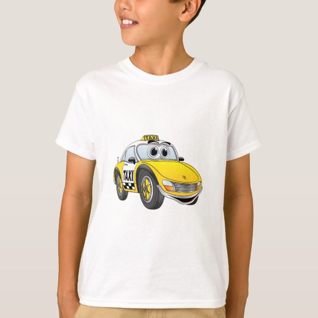Cab Cartoon Taxi T-Shirt (Front)
