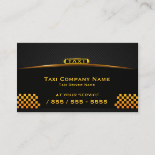 Cab Company Taxi Driver Business Card