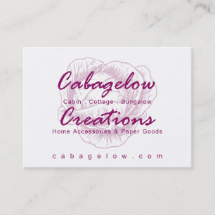 Cabagelow Creations Cabbage Logo Promo Business Card