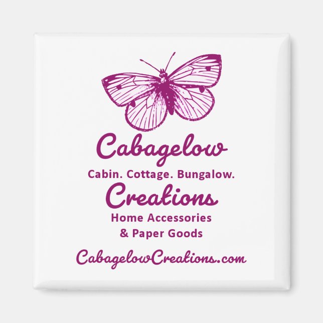 Cabagelow Creations Promotional Magnet (Front)