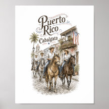 Cabalgata Puerto Rico Horseback Riding 8x10