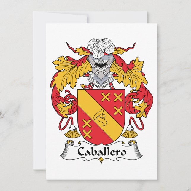 Caballero Family Crest (Front)