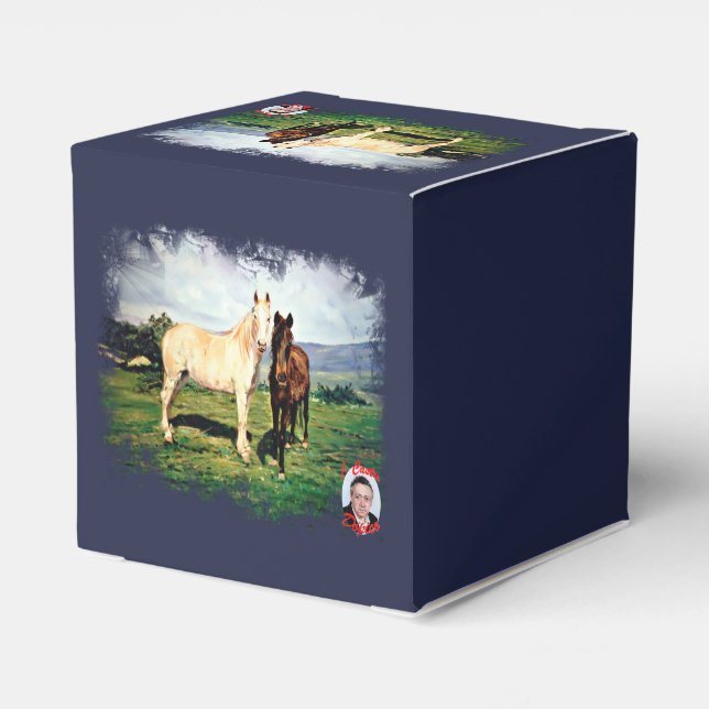 Caballos/Cabalos/Horses Favour Box (Back Side)