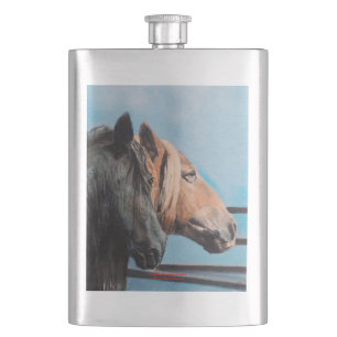 Caballos/Cabalos/Horses Hip Flask