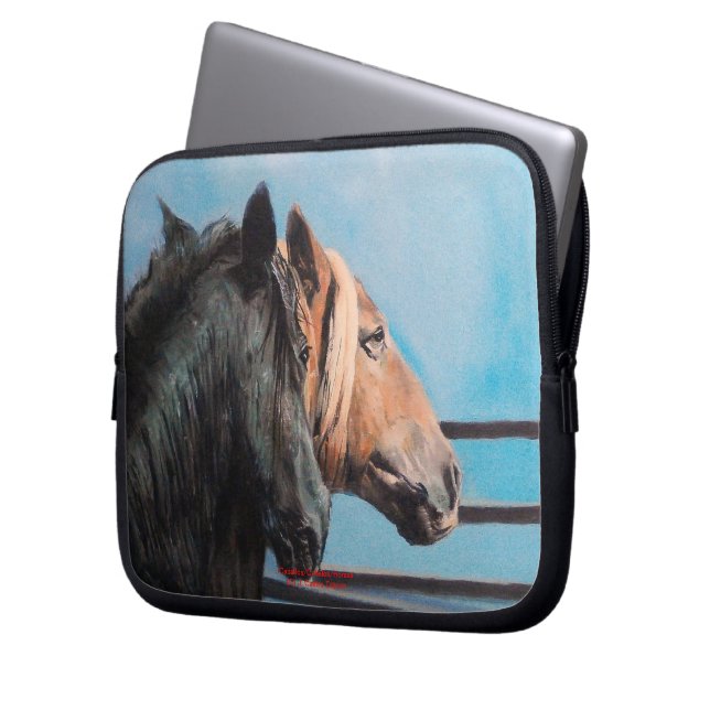 Caballos/Cabalos/Horses Laptop Sleeve (Front Left)