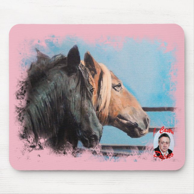 Caballos/Cabalos/Horses Mouse Pad (Front)