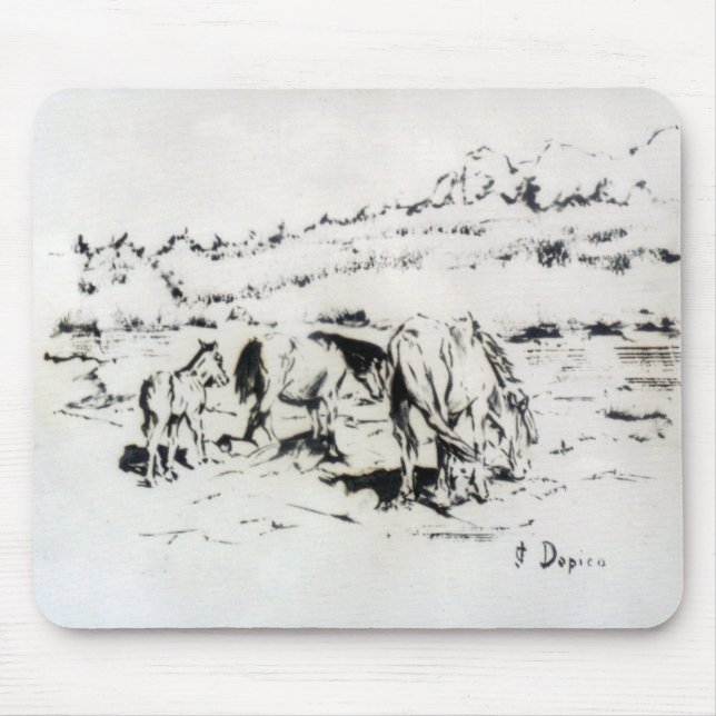 Caballos/Cabalos/Horses Mouse Pad (Front)