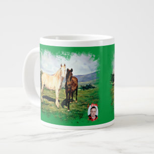 Caballos Large Coffee Mug