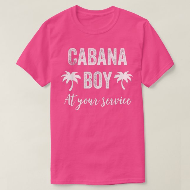 Cabana Boy Pool Party Bartender Mens 2 T-Shirt (Design Front)