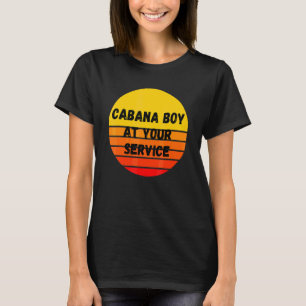 Cabana Boy Summer Pool Party Bartender Bartending T-Shirt