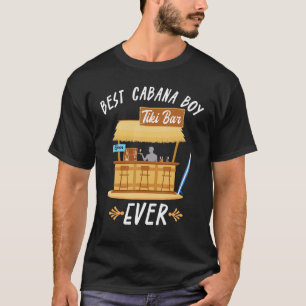 Cabana Boy Tiki Bar Beach Limbo Surfing Bartender  T-Shirt