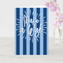 Cabana Stripes "Make a Wish" Burst in Blue