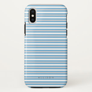 Cabana Stripes Personalise Name/Monogram Case-Mate iPhone Case