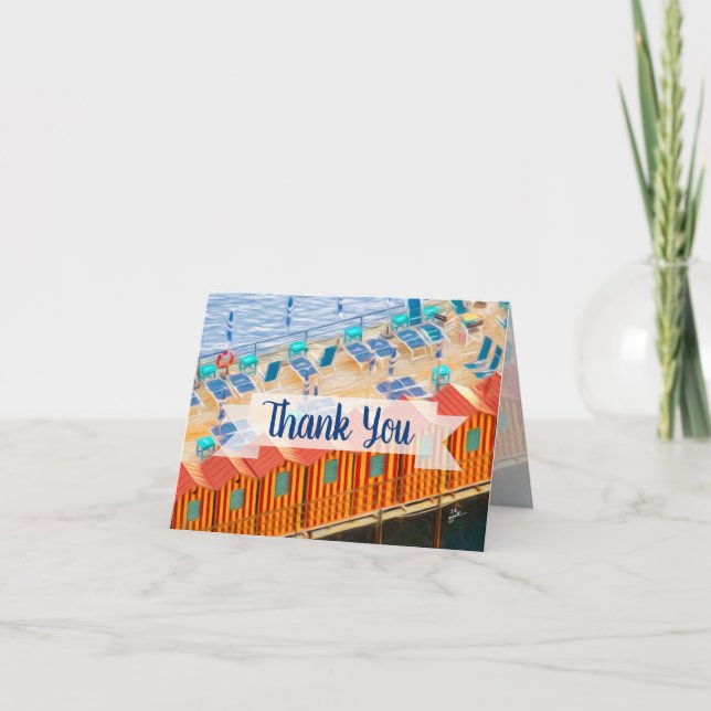 Cabanas of Italy Photography Chic  Card (Front)