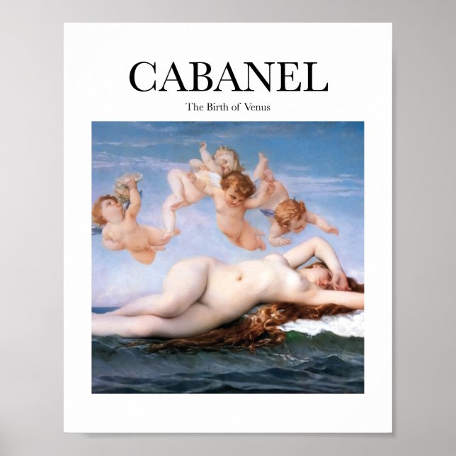 Cabanel - The Birth of Venus  Poster (Front)
