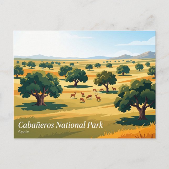 Cabañeros National Park Spain Postcard (Front)