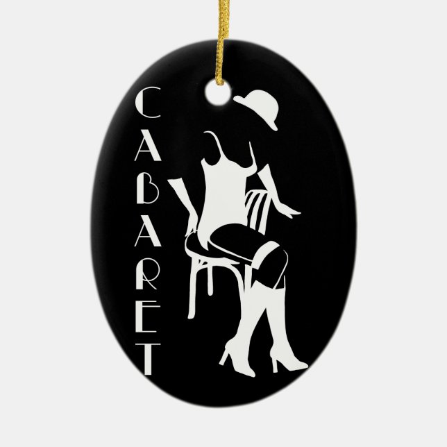 Cabaret Ceramic Tree Decoration (Front)