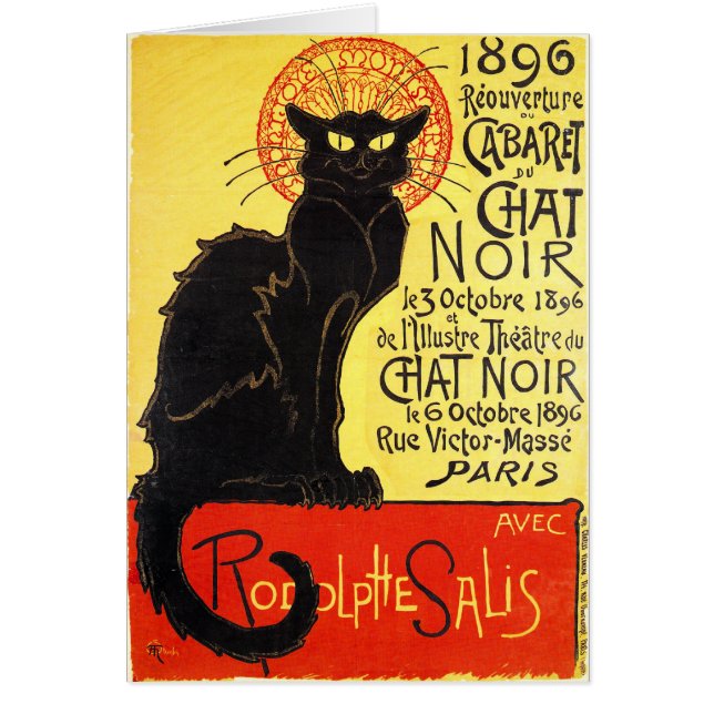 Cabaret du Chat Noir, Steinlen (Front)