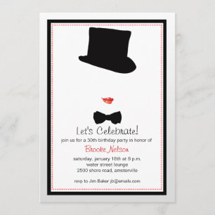 Cabaret Framed Invitation