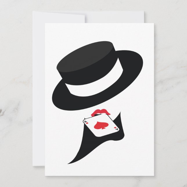 cabaret girl invitation (Front)