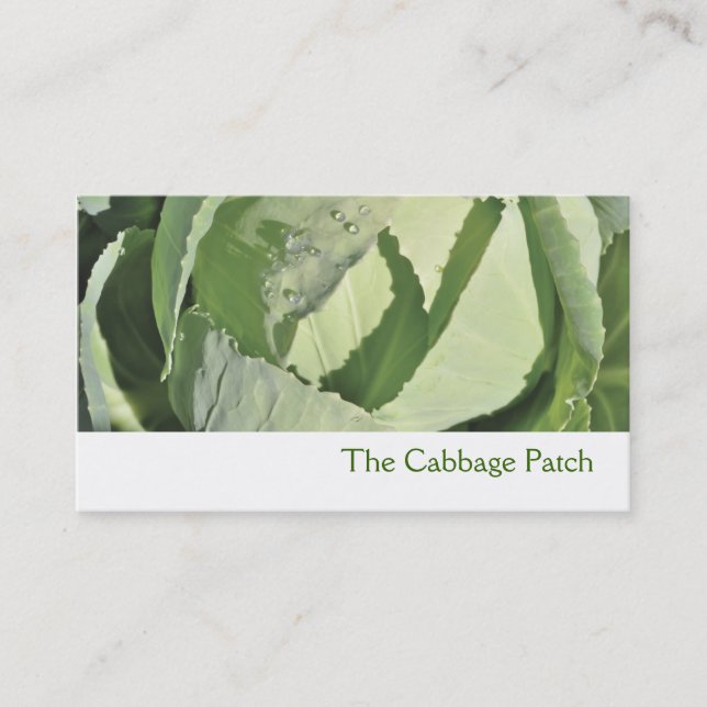 Cabbage business card (Front)