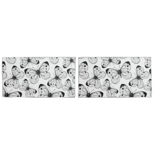 Cabbage butterfly pattern pillowcase