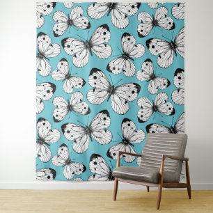 Cabbage butterfly pattern tapestry