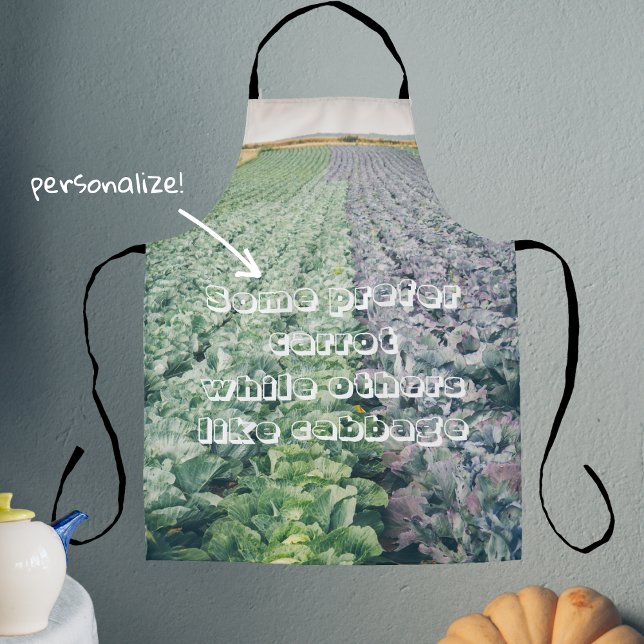 Cabbage Field: green&purple Apron (Creator Uploaded)