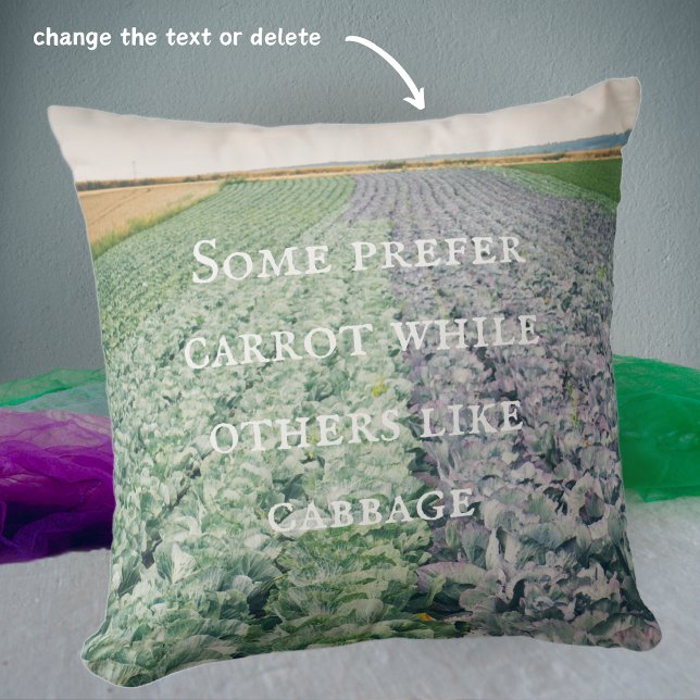 Cabbage Field: green&purple Cushion (Creator Uploaded)