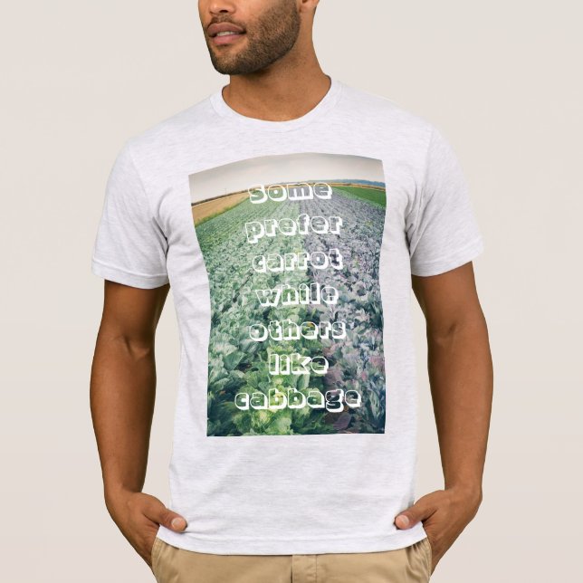 Cabbage Field: green&purple  T-Shirt (Front)
