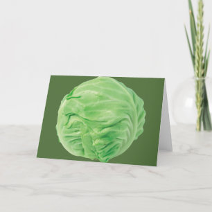 Cabbage Greeting, white envelopes included Card