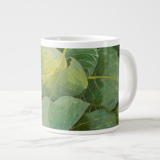 Cabbage Large Coffee Mug (Front Right)