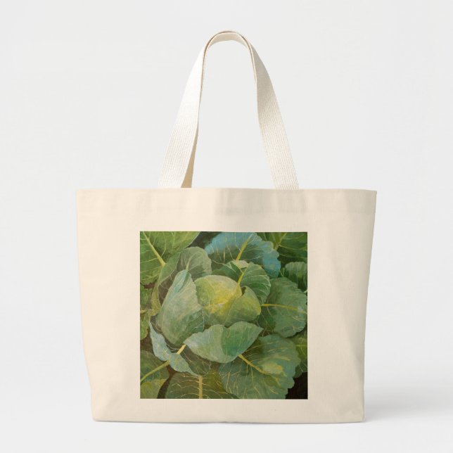 Cabbage Large Tote Bag (Front)