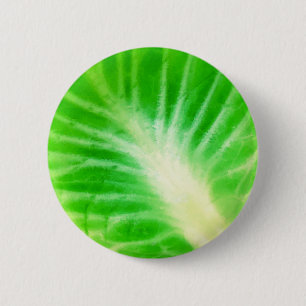 Cabbage Leaf 6 Cm Round Badge