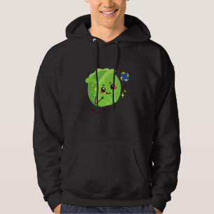 Cabbage Playing Volleyball Vegetable Hoodie